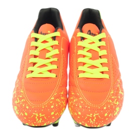 American Club Scarpe da bambino americane con tacchetti sportivi ADI arancione 170611 arance e rossi 4
