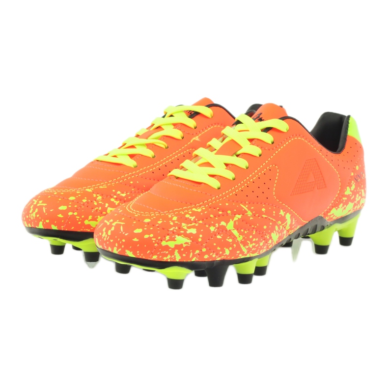 American Club Scarpe da bambino americane con tacchetti sportivi ADI arancione 170611 arance e rossi 3