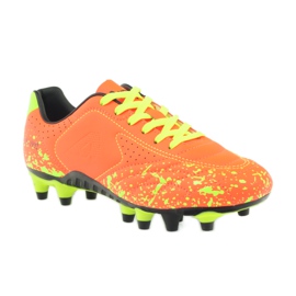 American Club Scarpe da bambino americane con tacchetti sportivi ADI arancione 170611 arance e rossi 1