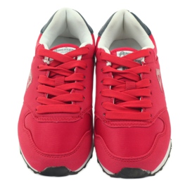 American Club Scarpe sportive americane ADI per bambini 1757 bianco rosso blu navy 4