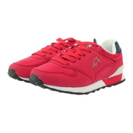 American Club Scarpe sportive americane ADI per bambini 1757 bianco rosso blu navy 3