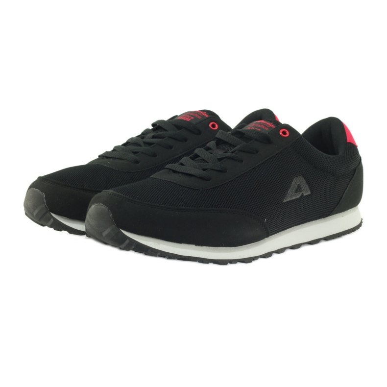 American Club ADI jogging sportivo americano 1756 nero rosso 3