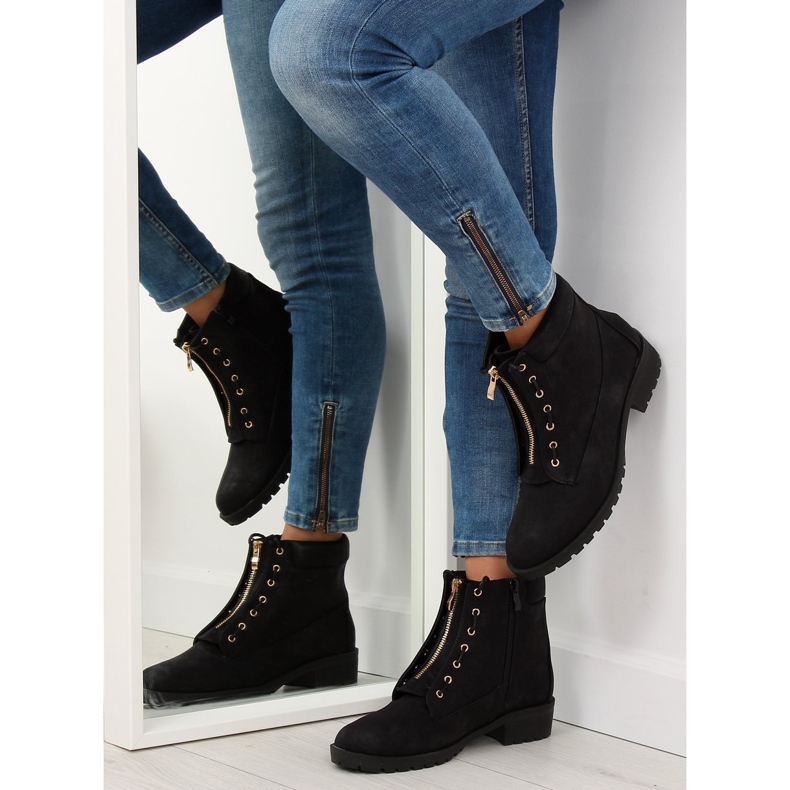 Stivali in legno nero LB-238 Black 1