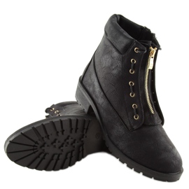 Stivali in legno nero LB-238 Black 2