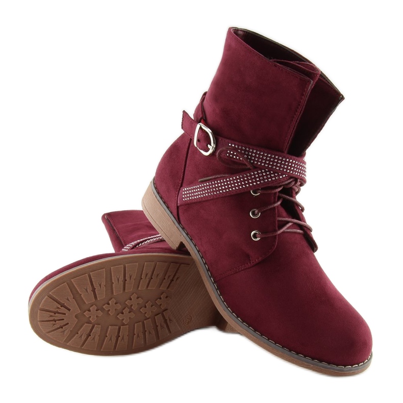 Stivali donna bordeaux W305 Wine rosso 2