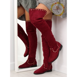 Stivali bassi bordeaux T161 rosso 1