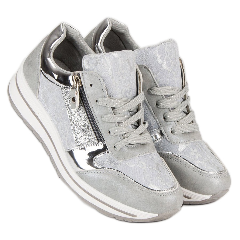 Kayla Sneaker da donna alla moda grigio 2