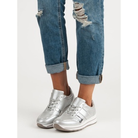 Sneakers argento grigio 2