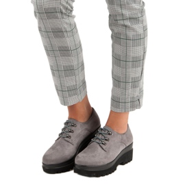 Scarpe scamosciate grigie grigio 2