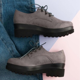 Scarpe scamosciate grigie grigio 1