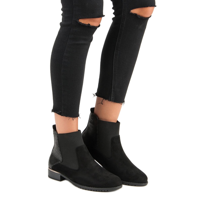 Lucky Shoes Comodi stivali Jodhpur nero 1