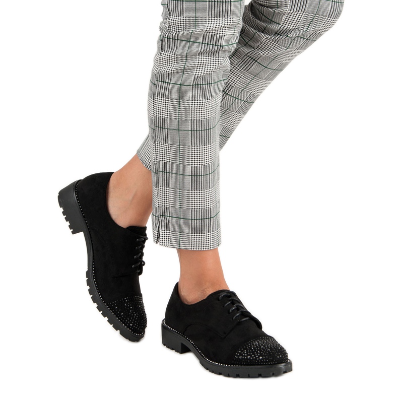 Bello Star Eleganti scarpe scamosciate nero 2