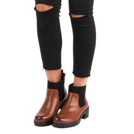 Stivali Jodhpur alla moda di VINCEZA marrone 1