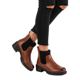 Stivali Jodhpur alla moda di VINCEZA marrone 2
