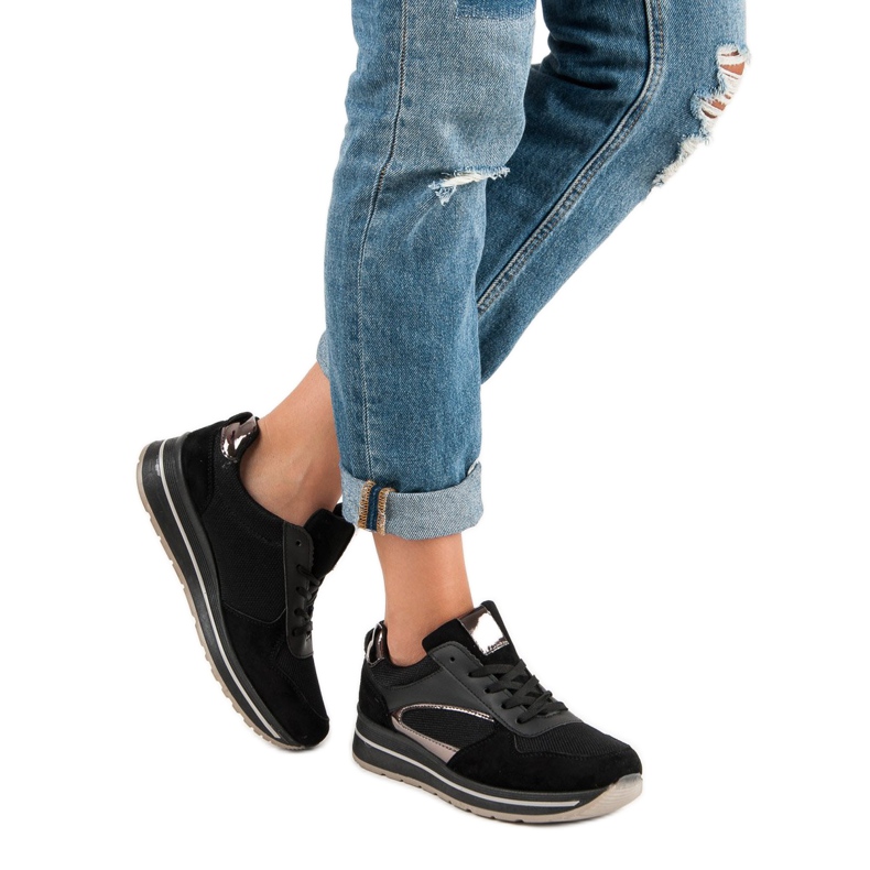 Scarpe sportive alla moda nero 2