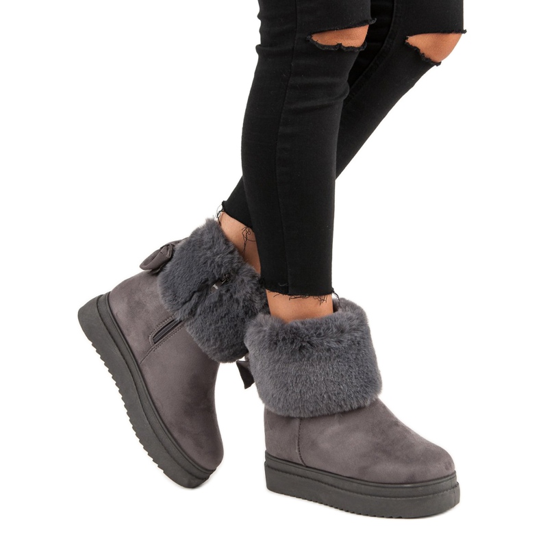 Doposci Con Pelliccia VINCEZA grigio 2