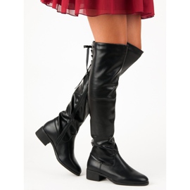 Stivali neri sopra il ginocchio nero 2