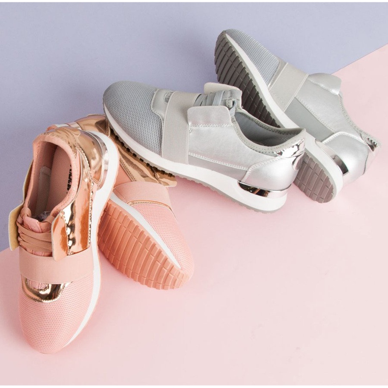 Scarpe sportive slip-on grigio 1