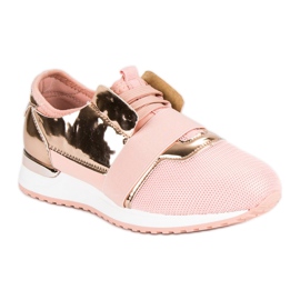 Scarpe sportive slip-on rosa 1