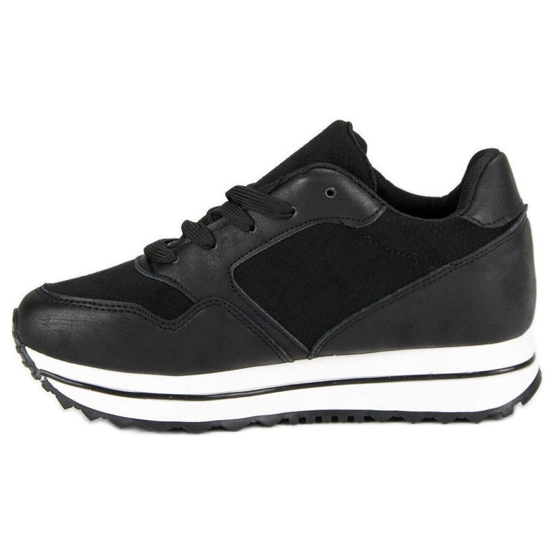 Marquiz Sneakers alla moda sulla piattaforma nero 2