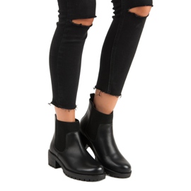 Stivali Jodhpur alla moda di VINCEZA nero 1
