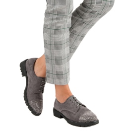 Bello Star Eleganti scarpe scamosciate grigio 2
