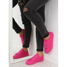 Sneakers donna fucsia monocolore NB176 Fuxia rosa 1