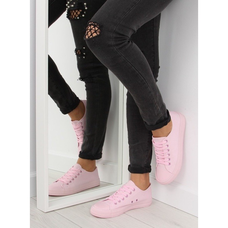 Sneakers donna monocolore rosa NB176 Pink 2