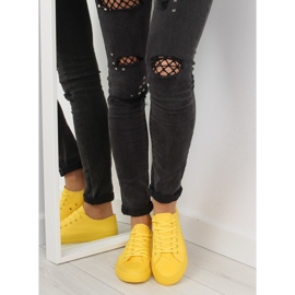Sneakers donna monocolore gialle NB176 giallo 1