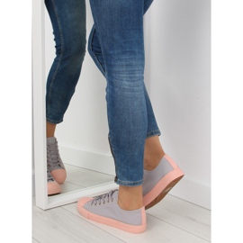 Sneakers da donna grigie e rosa BL97P GRAY / PINK grigio 1