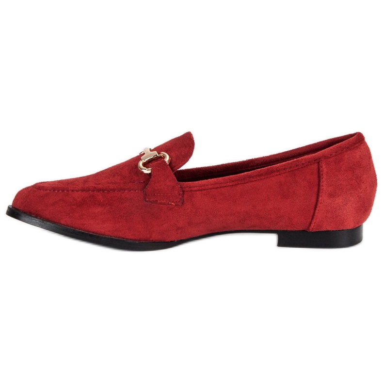Mocassini slip-on scamosciati rosso 1