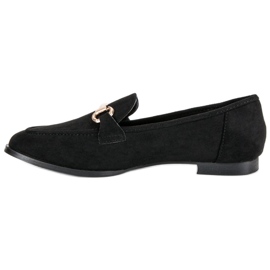 Mocassini slip-on scamosciati nero 1