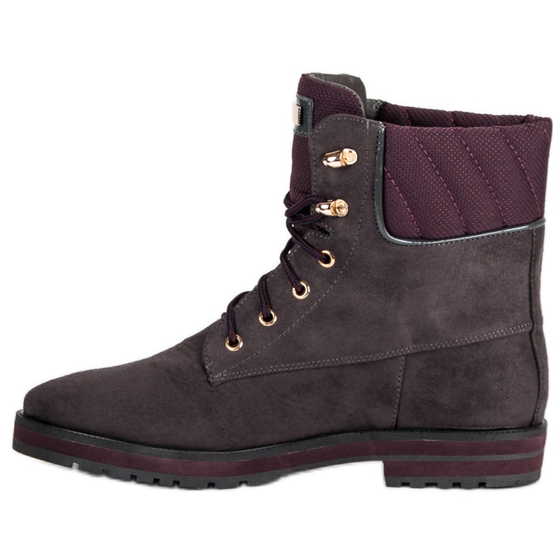 Lucky Shoes Lavoratori in camoscio grigio 1