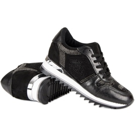 Sneakers nere alla moda nero 1