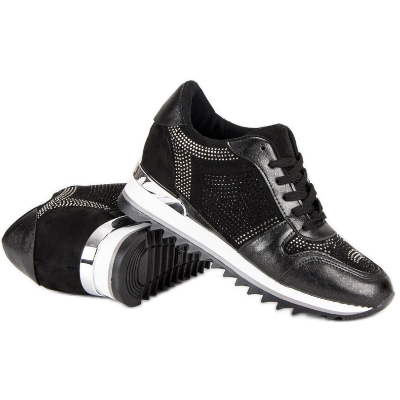 Sneakers nere alla moda nero 1