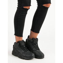 Stivali neri sopra la caviglia nero 2