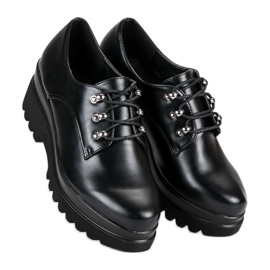 Scarpe da donna allacciate nero 1