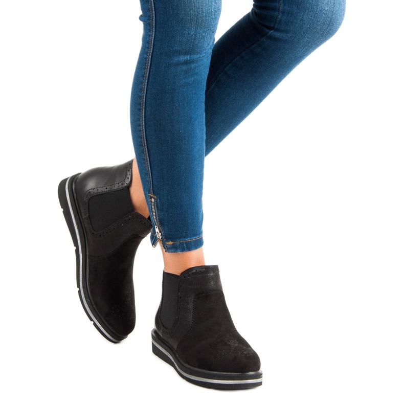 Lucky Shoes Stivaletti Chelsea neri nero 1