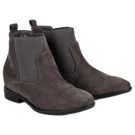 Lucky Shoes Stivali Jodhpur alla moda grigio 1