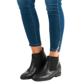 Lucky Shoes Stivali Jodhpur alla moda nero 2
