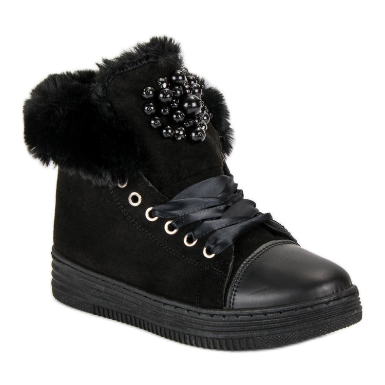 Calde scarpe da ginnastica nero 1