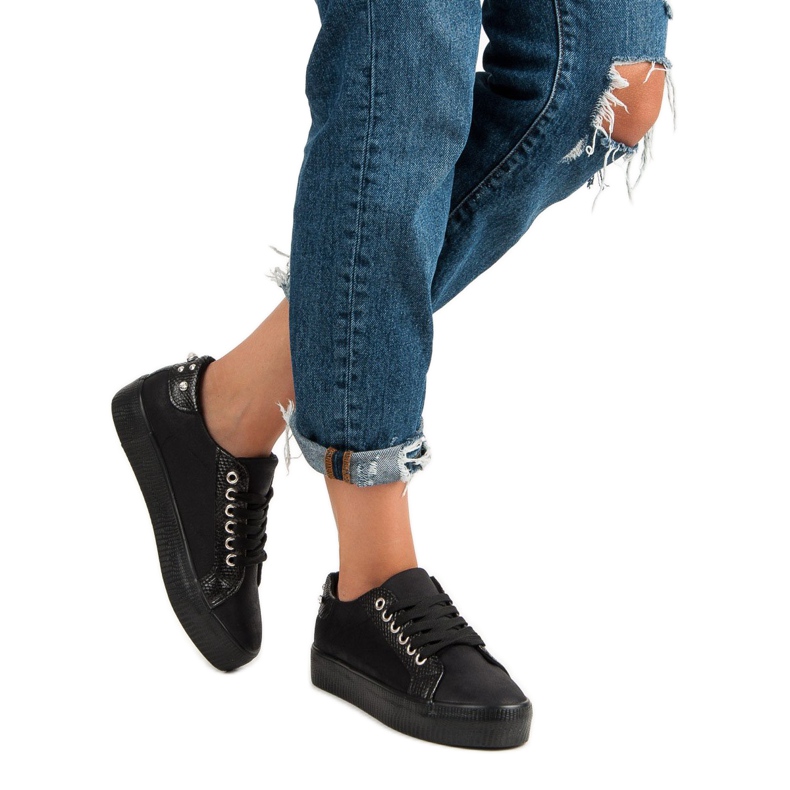Sweet Shoes Scarpe sportive alla moda nero 2