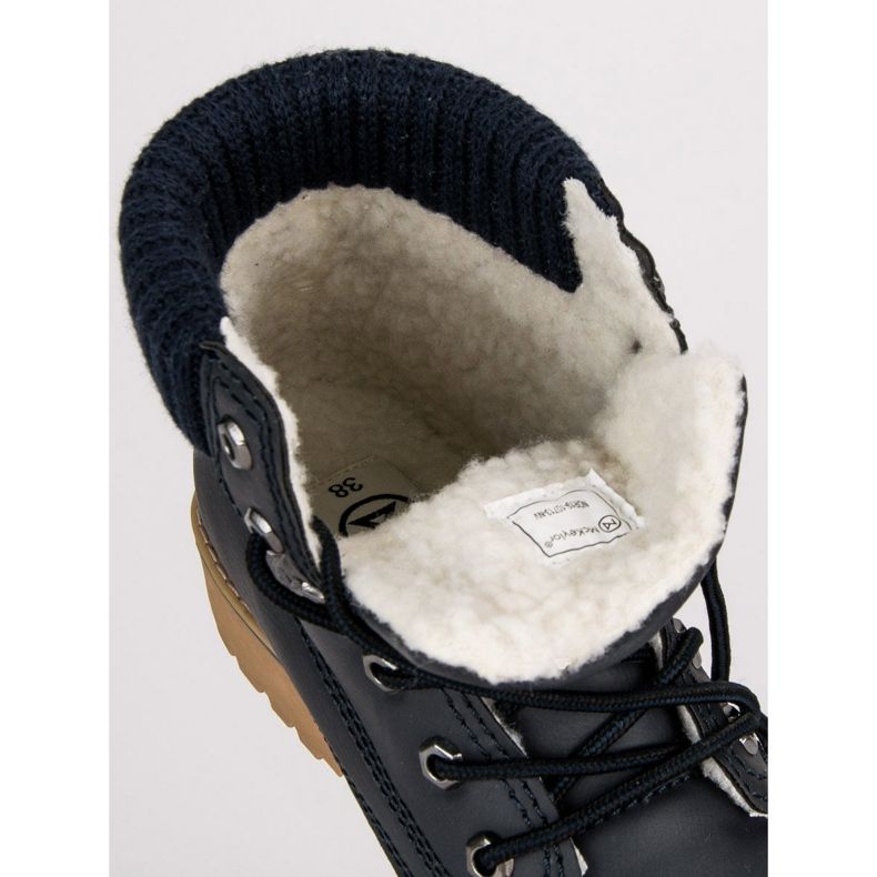 Trappers blu navy con pelle di pecora MCKEYLOR 1