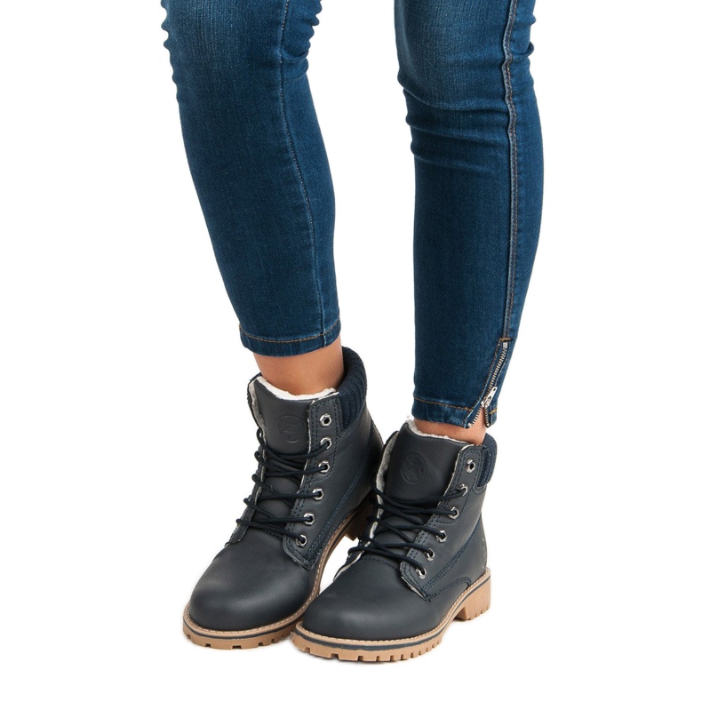 Trappers blu navy con pelle di pecora MCKEYLOR 2