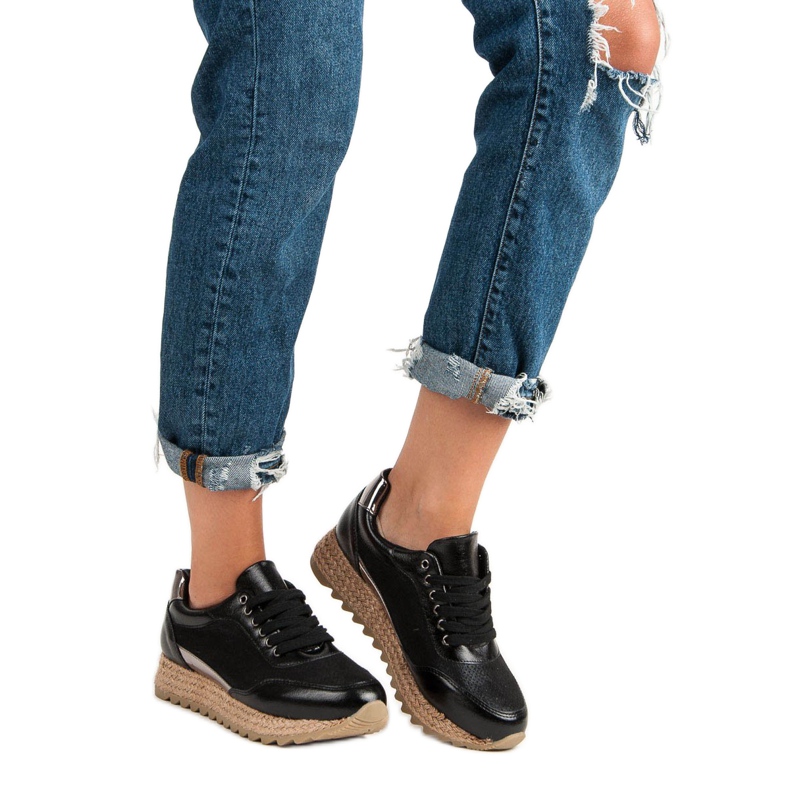 Bestelle Scarpe da ginnastica legate nero 1