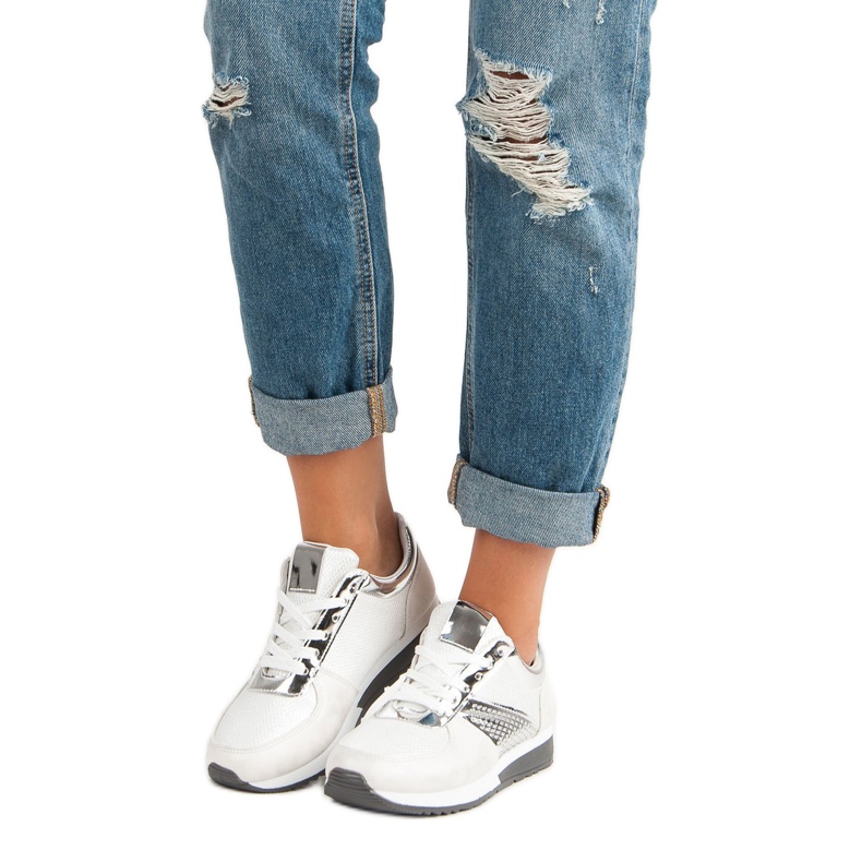 Scarpe sportive alla moda bianco 1