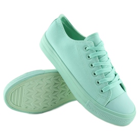 Sneakers donna monocolore menta NB176 L.GREEN verde 2