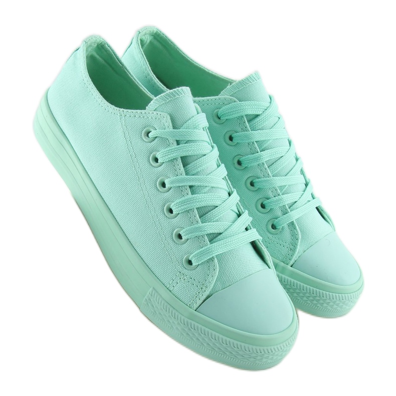Sneakers donna monocolore menta NB176 L.GREEN verde 1