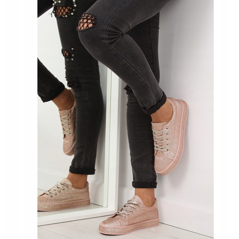 Sneakers rosa opale BL142 Champagne 1