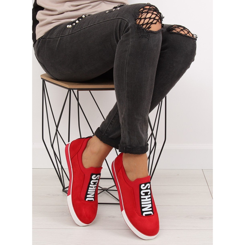 Sneakers rosse da donna NB178 Red rosso 2